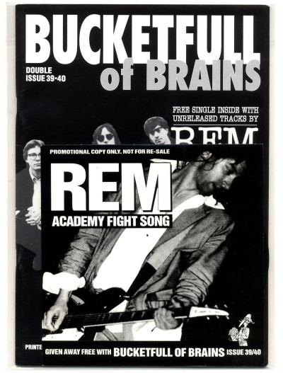 Bucketfull of Brains Magazine No 39 - 40 1992 + 7" REM single God's Eye Dave Schramm Flamin Groovies