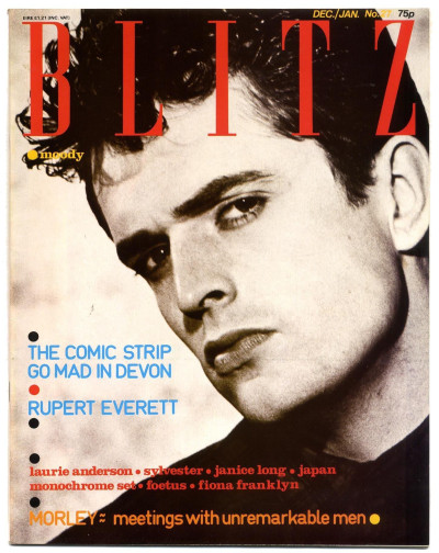 Blitz Magazine No 27 December/January 1985/86 The Comic Strip Rupert Everett Laurie Anderson Japan