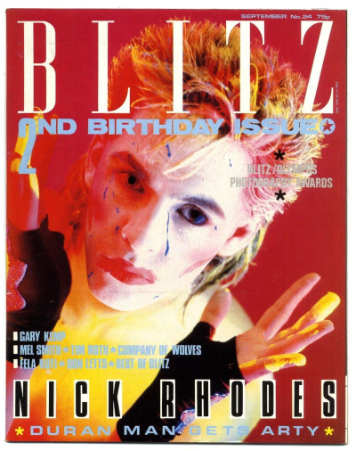 Blitz Magazine No 24 September 1985 Duran Duran/ Nick Rhodes Gary Kemp Don Letts Fela Kuti Tim Roth