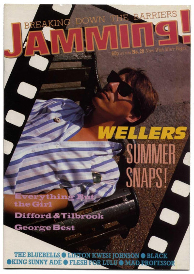 Jamming Magazine No 20 March 1985 Paul Weller Mad Professor George Best King Sunny Ade Bluebells