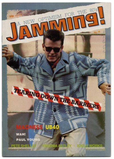 Jamming Magazine No 16  July 1984 MadnessPeter Shelley Virginia Astley Icicle Works UB40