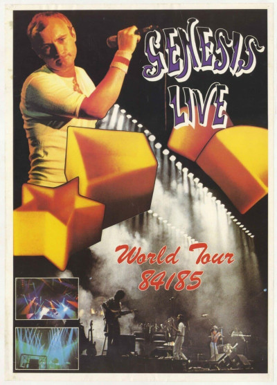 Genesis Live concert poster world tour 84/85 1984 1985 61x86cm
