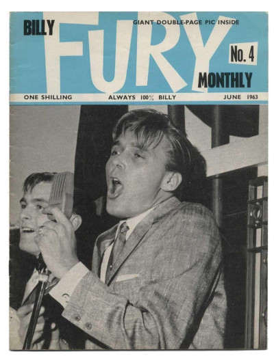 Billy Fury Monthly Magazine issue No 4 June 1963 Early UK Music mag