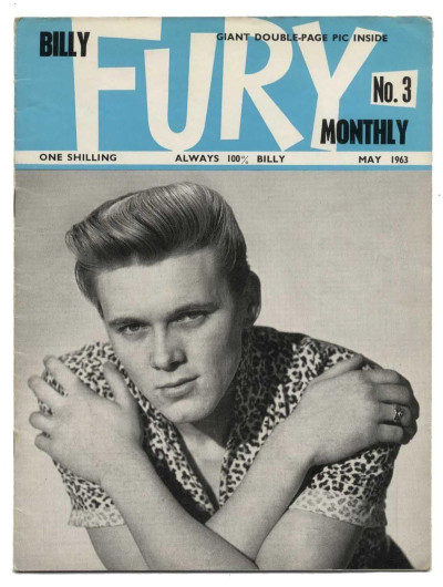 Billy Fury Monthly Magazine issue No 3 May 1963 Early UK Music mag