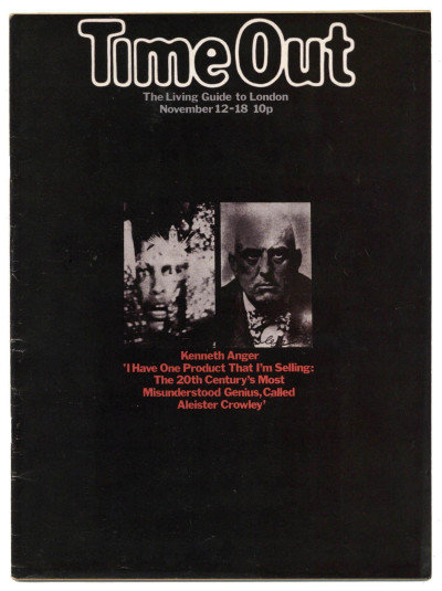 Time Out Magazine November 12-18, 1971 Daevid Allen Gong Aleister Crowley Kenneth Anger