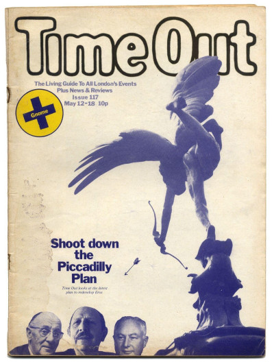 Time Out London Magazine May 12-18 1972 Piccadilly  redevelopment plan  Advance to the Dance
