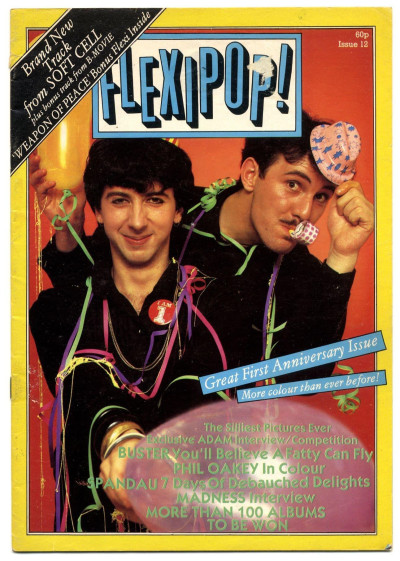 Flexipop Magazine No 12 Soft Cell Human League Sting Adam and the Ants