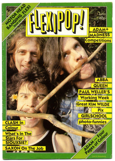 Flexipop Magazine June 1981 Motorhead Queen ABBA Paul Weller Clash Siouxsie Kim Wilde Madness