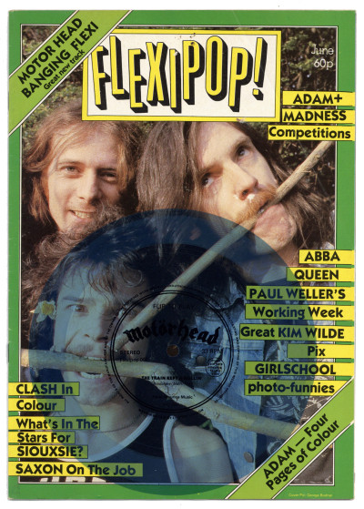 Flexipop Magazine No 7 with Motorhead Flexidisc Queen ABBA Paul Weller The Clash Siouxsie Kim Wilde Madness Saxon