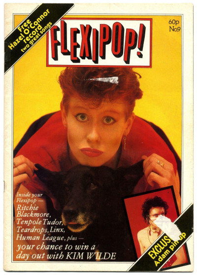 Flexipop Magazine No 9 Adam Ant Hazel O'Connor Ritchie Blackmore Human League The Clash sychedelic
