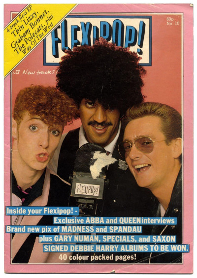 Flexipop Magazine No 10 Thin Lizzy Siouxsie ABBA Queen Madness Gary Numan The Specials