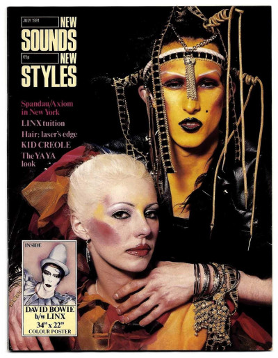New Sounds New Styles Magazine July 1981 complete with rare David Bowie poster