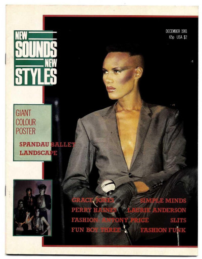 New Sounds New Styles Magazine December 1981 Slits Grace Jones + Spandau Ballet/Landscape poster