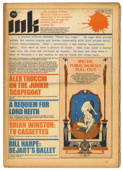 Ink Magazine The Other Newspaper No. 9, 26 June 1971 Oz trial Prison Beatings Public Morals