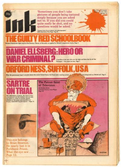 Ink Magazine The Other Newspaper No. 11, 10 July 1971 Daniel Eisberg Jean-Paul Satre on Trial