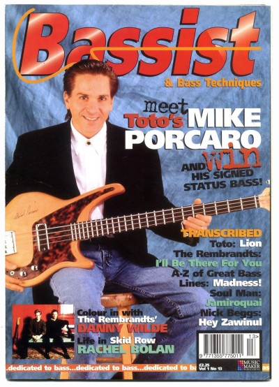 Bassist Magazine Vol 1 No 13 Nov 1995 The Rembrandts Danny Wilde Mike Porcaro Madness