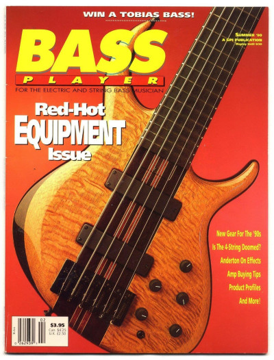 Bass Player Magazine Summer 1990 red hot equipment special issue