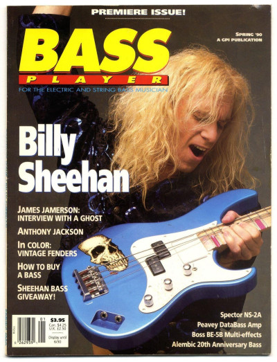 Bass Player Magazine Spring 1990 Billy Sheehan James Jamerson interview