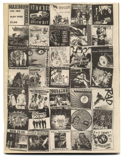 Maximum Rocknroll Magazine No 180 May 1998 Patti Smith Reinforce Jack Saints Infiltrators Eyeliners