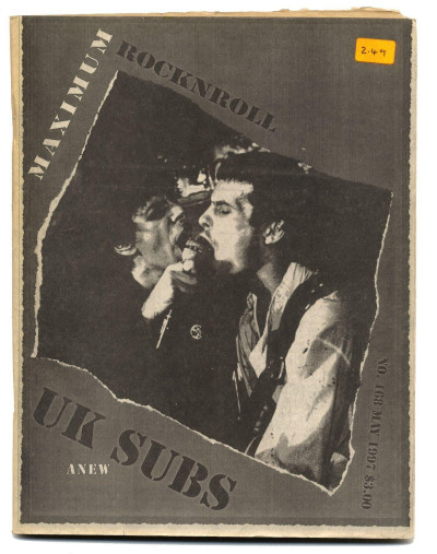 Maximum Rocknroll Magazine No 168 May 1997 UK Subs Cretin 66 Fishsticks Distemper Luxo Champ