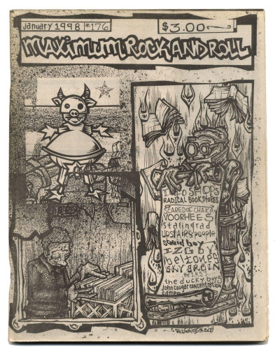 Maximum Rocknroll Magazine No 176 Jan 1998 Scared Of Chaka Voorhees Igsby Beltones Squid Boy