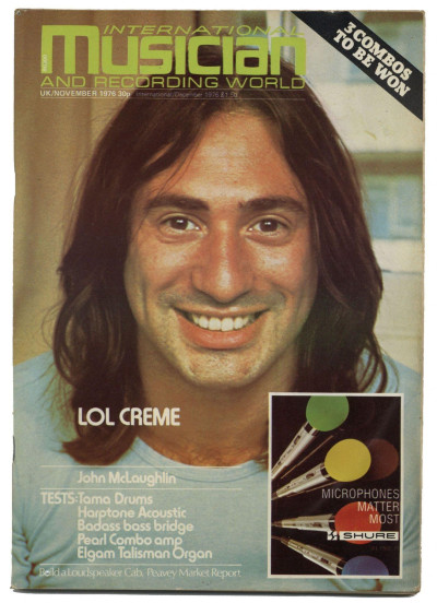 International Musician & Recording World Magazine November 1976 Lol Creme 10cc John McLaughlin