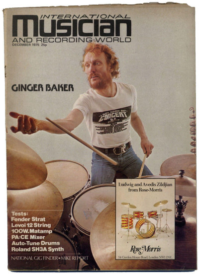 International Musician & Recording World Magazine December 1975 Ginger Baker