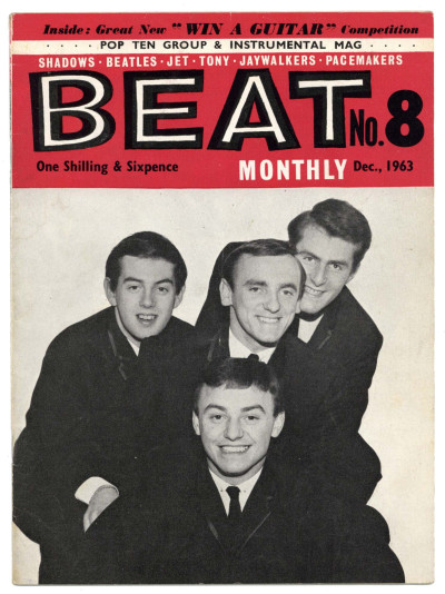 Beat Monthly Magazine No 8  December 1963 Beatles Roulettes Fourmost Tornadoes Rolling Stones