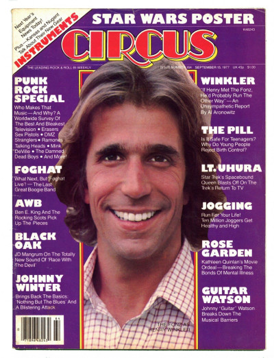 Circus Magazine November September 15 1977 Sex Pistols Ramones Damned Talking Heads Star Trek