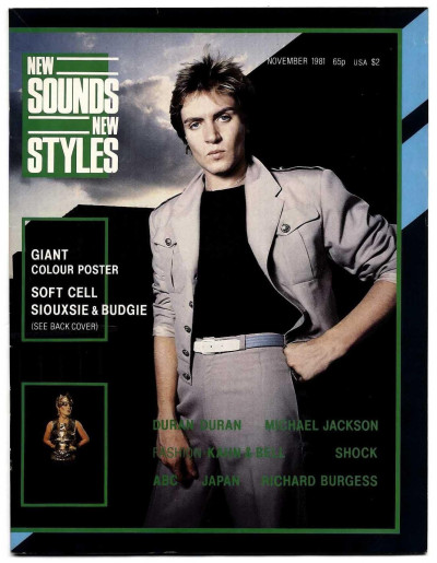 New Sounds New Styles Magazine November 1981 Duran Duran without  poster