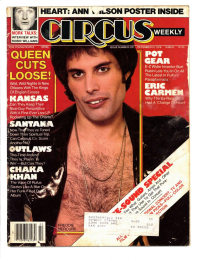Circus Magazine December 12 1978 Heart Queen Santana Outlaws Kansas Robin Williams