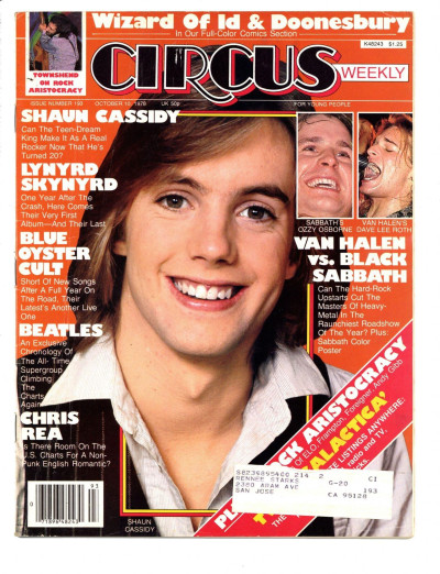 Circus Magazine October 10 1978 Van Halen Black Sabbath Beatles Blue Oyster Cult Pete Townshend