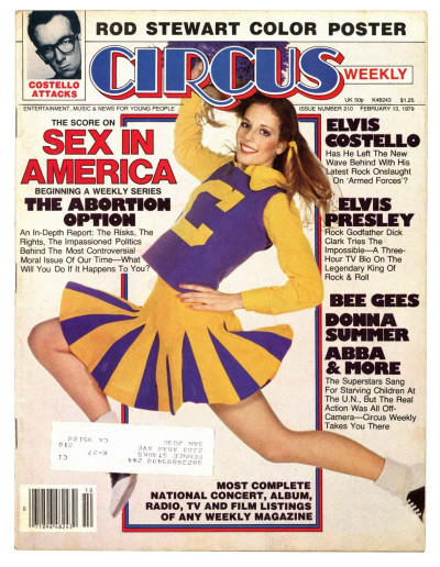Circus Magazine February 13 1979 Elvis Costello Rod Stewart Bee Gees Donna Summer Peter Tosh