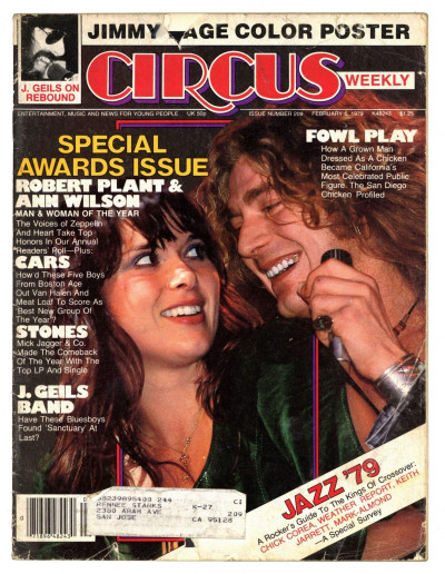 Circus Magazine February 6 1979 Led Zeppelin Jimmy Page Robert Plant Heart Rolling Stones J Geils