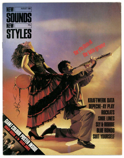New Sounds New Styles Magazine August 1981 + giant sized Duran Duran & Grace Jones  poster