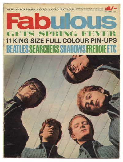 Fabulous Magazine 11 April 1964 The Druids Hollies Manfred Mann Shadows Beatles Undertakers
