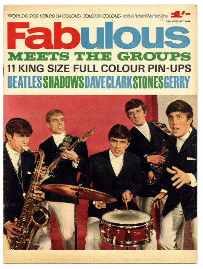 Fabulous Magazine 29 February 1964 Beatles Shadows Rolling Stones Dave Clarke Gerry the Pacemakers