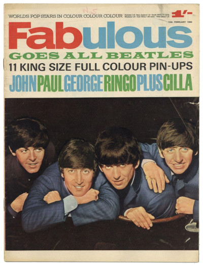 Fabulous Magazine 15 February 1964 The Beatles John Lennon Paul McCartney George Ringo and Cilla