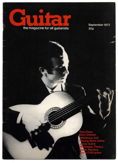 Guitar Magazine Vol 1 No 2 September 1972 Davy Graham Wishbone Ash Andy Powell Ted Turner Paco Pena