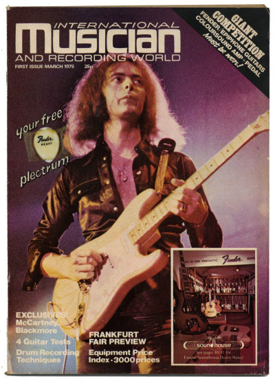 International Musician & Recording World Magazine March 1975 Ritchie Blackmore McCartney Santana
