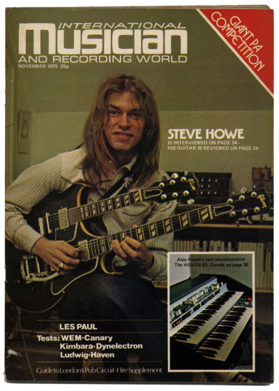 International Musician & Recording World Magazine November 1975 Yes Steve Howe Les Paul Russ Ballard