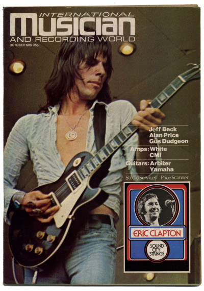 International Musician & Recording World Magazine October 1975 Jeff Beck Alan Price Gus Dudgeon