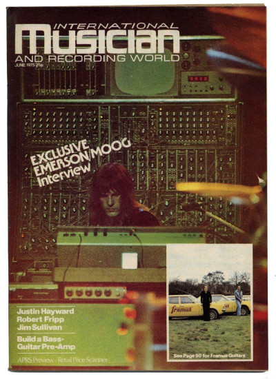 International Musician & Recording World Magazine June 1975 ELP Keith Emerson Robert Fripp