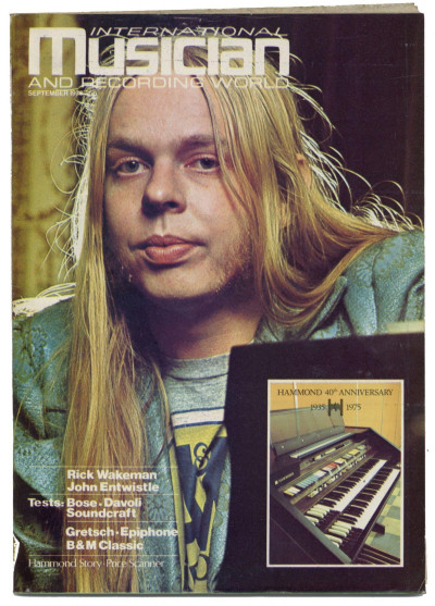 International Musician & Recording World Magazine September 1975 Rick Wakeman Pink Floyd The Who