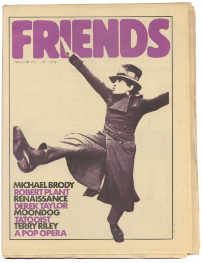 Frendz/Friends Magazine/Newspaper No 3 February 20 1970 Led Zeppelin Terry Riley Derek Taylor