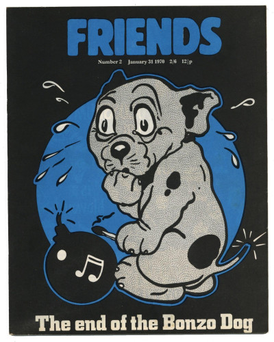 Frendz/Friends Magazine No 2 January 31 1970 Viv Stanshall Bonzo Dog band Sam Peckinpah Frank Zappa