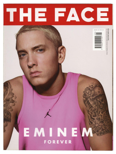 The Face Magazine May 2002 Eminem rare withdrawn Mattias Vriens-McGrath pink shirt cover.