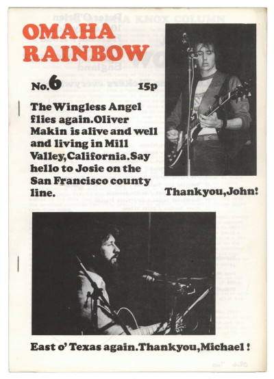 Omaha Rainbow Magazine No 6 Flying Burrito Brothers Gordon Lightfoot Kursaal Flyers Steve Goodman
