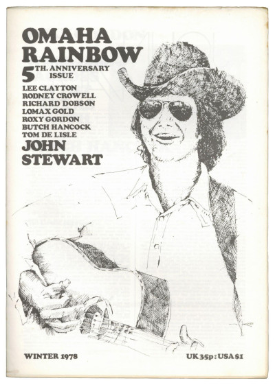 Omaha Rainbow Magazine No 19 Winter 1978 John Stewart Lee Clayton butch Hancock Rodney Crowell