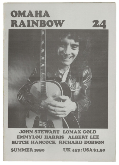 Omaha Rainbow Magazine No 24 Summer 1980 Albert Lee Emmylou Harris Butch Hancock Richard Dobson